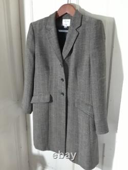 Collections pour LeSuit Veste mi-longue en noir et blanc à chevrons en 2 pièces avec