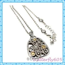 Collier Brighton Adara, bracelet, boucles d'oreilles, set à deux tons, pochette, retiré.