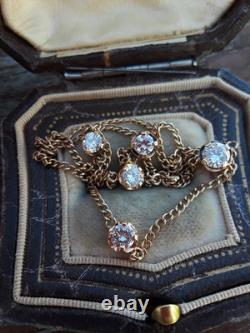 Collier By The Yard en diamant serti à griffes 7,00 ct en or bicolore 14 carats, 18 pouces de long