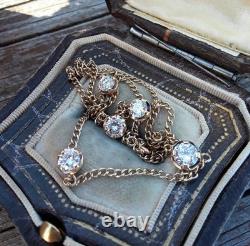 Collier By The Yard en diamant serti à griffes 7,00 ct en or bicolore 14 carats, 18 pouces de long