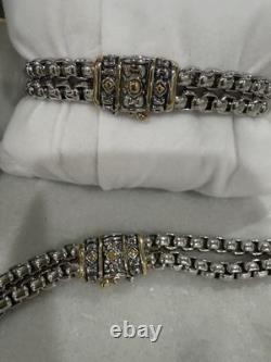 Collier, bracelet et boucles d'oreilles Two Tone de John Medeiros