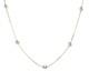 Collier Diamant Serti Clos De 7,00 Ct Au M&egrave;tre En Or Bicolore 14 Carats, Longueur 18 Pouces
