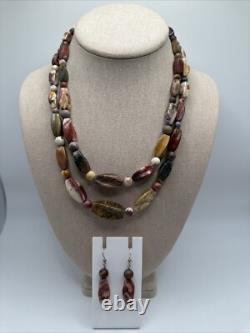 Collier et boucles d'oreilles en argent sterling avec pierres précieuses en opale confettis à deux brins de Jay King