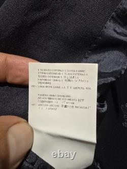Costume Versace Collection 40R W34 100 % laine noir uni 2 pièces avec cravate Giorgio Armani