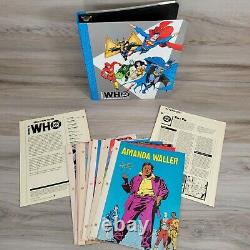 DC Who's Who's Who 1990 #1- 5, 1991 #6- 9. Deux Binder Set. Voir Les Images Et La Description