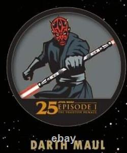 DSSH Star Wars épisode 1 La Menace Fantôme DARTH MAUL 25e Ann Deux Ensemble de Pins LE