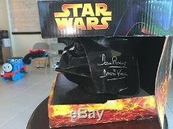 Darth Vader Signé Dave Prowse Deux Pièces Casque Set Star Wars Disney Autographié