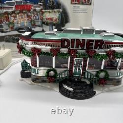 Department 56 Snow Village Shelly's Diner Ensemble de deux pièces n°55008 éclairé