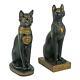 Design Toscano Égyptienne Cat Déesse Bastet Statues Ensemble De Deux