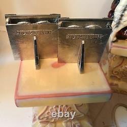Deux Jay Strongwater Frame Set Enamel Square Withheart Cream 3 Swovorski Rare