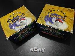 Deux Pokémon De Base Booster Boxes- 74 Booster Packs Wotc 1999 Édition Espagnole