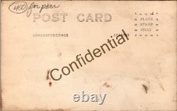 Deux cartes postales photographiques réelles, intérieur d’un magasin de motos et vélos, Minneapolis, MN, RPPC N335