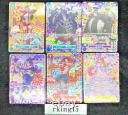 Deux légendes SP parallèles Ensemble complet de 6 cartes spéciales ONE PIECE jeu de cartes japonais