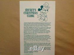 Disney Art Cel De Correspondante Carol Scrooge Deux Noël De Mickey Set