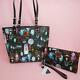 Disney Dooney & Bourke Haunted Mansion Tote & Wallet Set Of Two Tn-o
