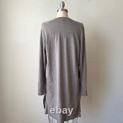ENSEMBLE Tunique en Cachemire et Cardigan Long CARLISLE Collection Femme Taille M Taupe NEUF SANS ÉTIQUETTE