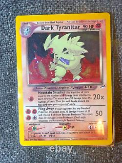 Édition Vintage 1ère Sombre Tyranocif 11/105 Carte Pokemon Rare Holo Néo Destiny