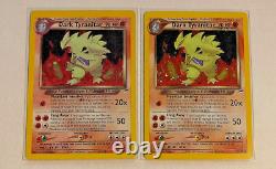 Édition Vintage 1ère Sombre Tyranocif 11/105 Carte Pokemon Rare Holo Néo Destiny