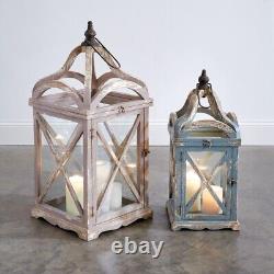 Élégant ensemble de deux lanternes porte-bougies de la vallée de la Loire