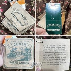 Ensemble Blouse Imprimé Rose et Jupe Maxi Ralph Lauren Country NWT VTG Rare Collectible