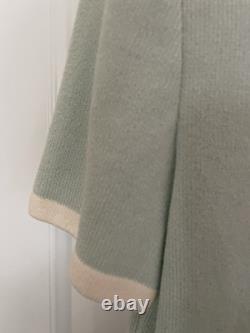 Ensemble Cardigan/Jupe en Tricot Santana de la Collection St. John Violet Clair/Minthe Taille S