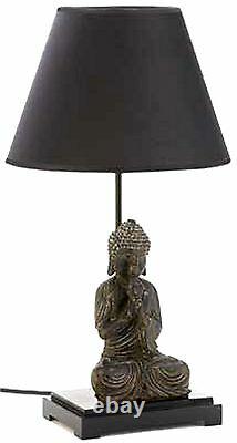 Ensemble De Deux (2) Lampe De Tableau D'éculpture De Buddha Moderne 24 Avec Nib De Shade De Lampe