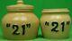 Ensemble De Deux 21 Club New York C1950s Condiment Jars