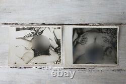 Ensemble De Deux Amateur Vintage Photos Erotiques Noir Et Blanc