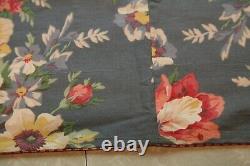 Ensemble De Deux Panneaux De Tissu Floral Bleu Ralph Lauren Kimberley Personnalisés 21 X 172