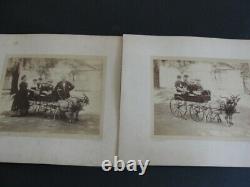 Ensemble De Deux Photos De Grand Cabinet De 1890 Photos De Famille