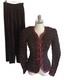 Ensemble Haut Pantalon Vintage Jeanne Marc Taille 2p Petite Marron Fonc&eacute;