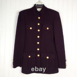 Ensemble Jupe Longue + Veste Collection St John Style Militaire Violet 2 Pièces 2-4