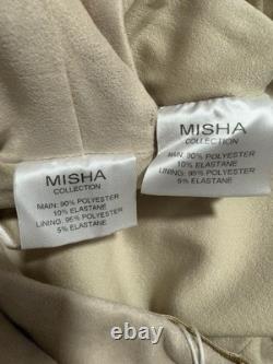 Ensemble MISHA Collection Dana Top en Suède et Pantalons Panette en Buff, Taille US 8, Neuf avec Étiquettes