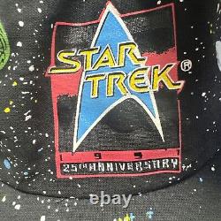 Ensemble Vintage 1991 de Deux Chapeaux du 25e Anniversaire de Star Trek, l'un avec Étiquette.