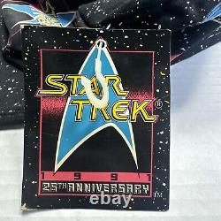 Ensemble Vintage 1991 de Deux Chapeaux du 25e Anniversaire de Star Trek, l'un avec Étiquette.