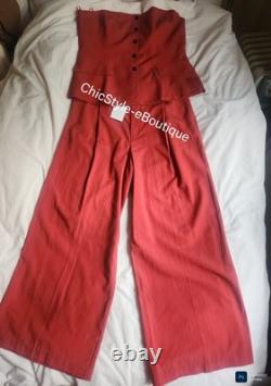 Ensemble Zara haut sans manches croisé XXL + pantalon à double pli L Collection Zw