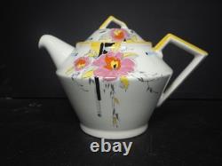 Ensemble à thé pour deux en porcelaine ivoire Ridgways Art Déco des années 1930