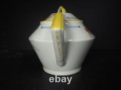 Ensemble à thé pour deux en porcelaine ivoire Ridgways Art Déco des années 1930