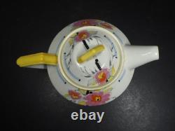 Ensemble à thé pour deux en porcelaine ivoire Ridgways Art Déco des années 1930