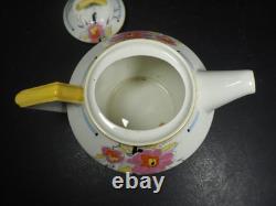 Ensemble à thé pour deux en porcelaine ivoire Ridgways Art Déco des années 1930
