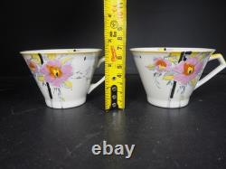 Ensemble à thé pour deux en porcelaine ivoire Ridgways Art Déco des années 1930