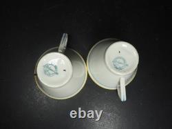 Ensemble à thé pour deux en porcelaine ivoire Ridgways Art Déco des années 1930