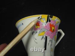 Ensemble à thé pour deux en porcelaine ivoire Ridgways Art Déco des années 1930