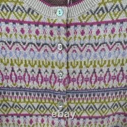 Ensemble assorti débardeur et cardigan en maille jacquard Fair Isle Goldie de Kilte Collection – taille XS