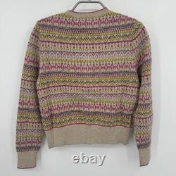 Ensemble assorti débardeur et cardigan en maille jacquard Fair Isle Goldie de Kilte Collection – taille XS