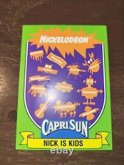 Ensemble complet CapriSun Nickelodeon de 1991 (22 cartes) RC Vintage MTV Rugrats Doug MP