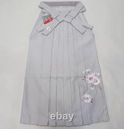 Ensemble complet de kimono à manches de deux shaku Rk R. Kikuchi, longueur courte, rose clair, gris.