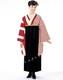 Ensemble Complet De Kimono à Manches De Deux Shaku, Ajusté Mi-corps, Rouge, Beige, Longueur Courte