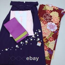 Ensemble complet de kimono à manches de deux shaku et hakama, magnifique et élégant, interchangeable, pour G