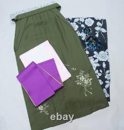 Ensemble complet de kimono à manches de deux shaku, marque mixte Kami Shibai, fabriqué au Japon, longueur courte